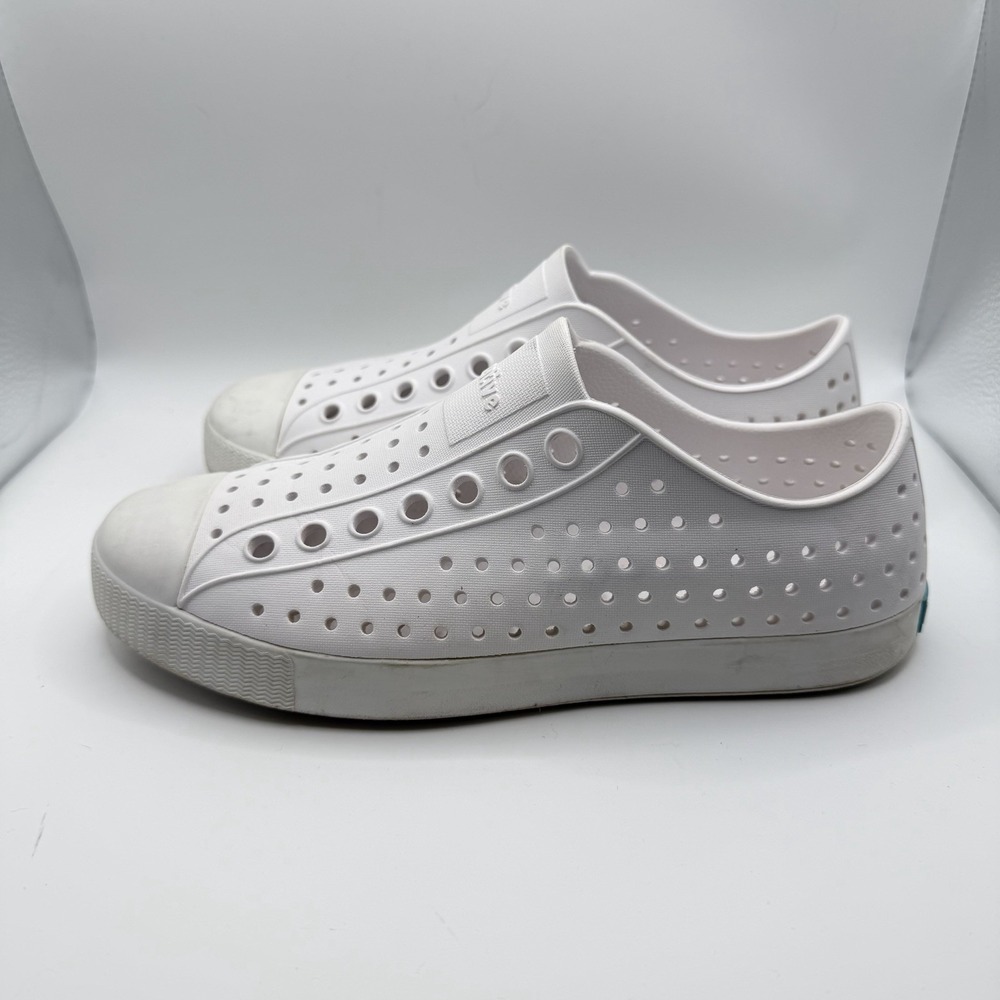 Native Jefferson Adult Unisex Shoes, Shell White/Shell White, W7/M5